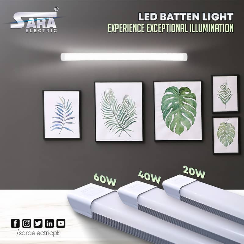 Led Batten Light / Surface Light / Butten Tube Light 0