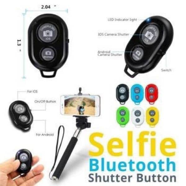 Bluetooth Remote Mobile shutter suitable for iOS/Android mobile 4