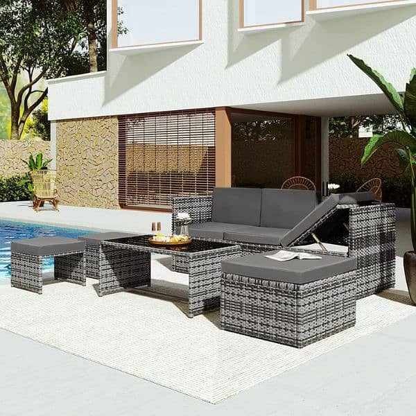 Garden chairs/rattan sofa sets/dining tables/UPVC outdoor furniture 4