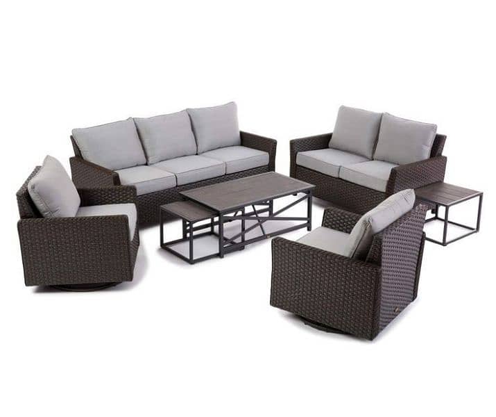 Garden chairs/rattan sofa sets/dining tables/UPVC outdoor furniture 18