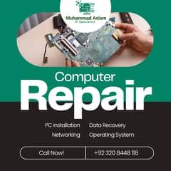 COMPUTER REPAIRING, LAPTOP REPAIRNG, WINDOWS INSTALLATION, NETWORKING