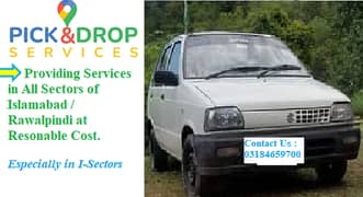 Pick & Drop Services in Islamabad / Rawalpindi