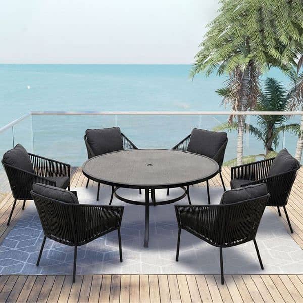 4 Seater Roop Set/Rattan sofa set/L-Shape/Outdoor Chairs/Lawn set 12