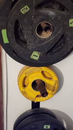 Rubber coated weight plates - great condition