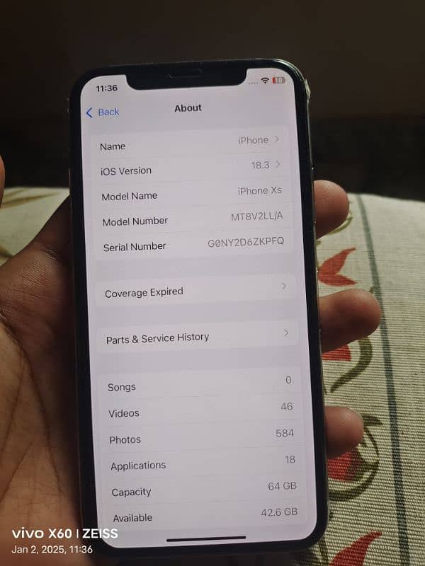 iPhone XS 64GB non pta Factory 6