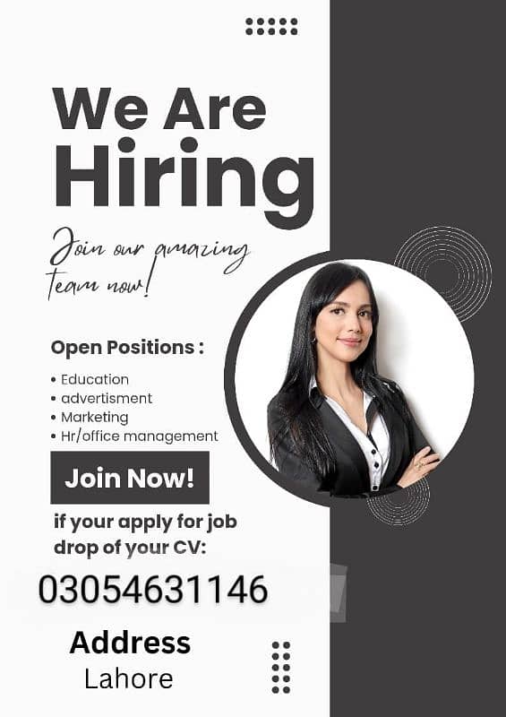 Marketing and HR jobs available 0