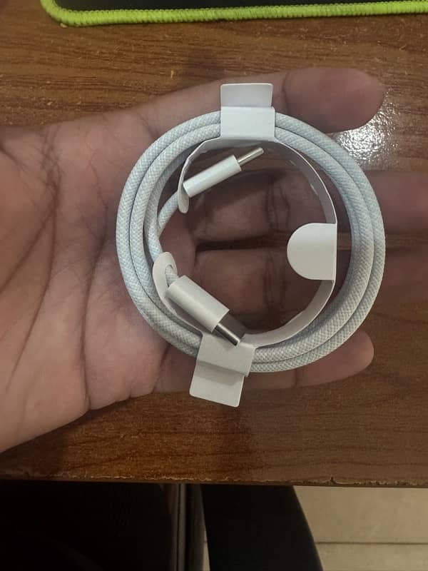 Original AAA Plus Type C to C Apple IPhone Charging Data Cable Braided 10