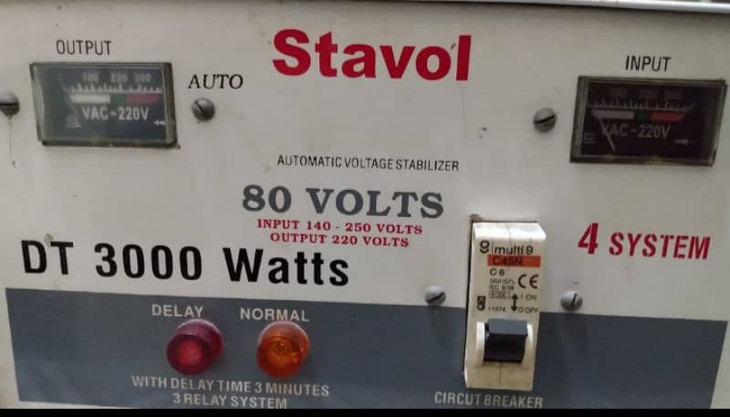 3000 watt STAVOL stabilizer pure copper 2