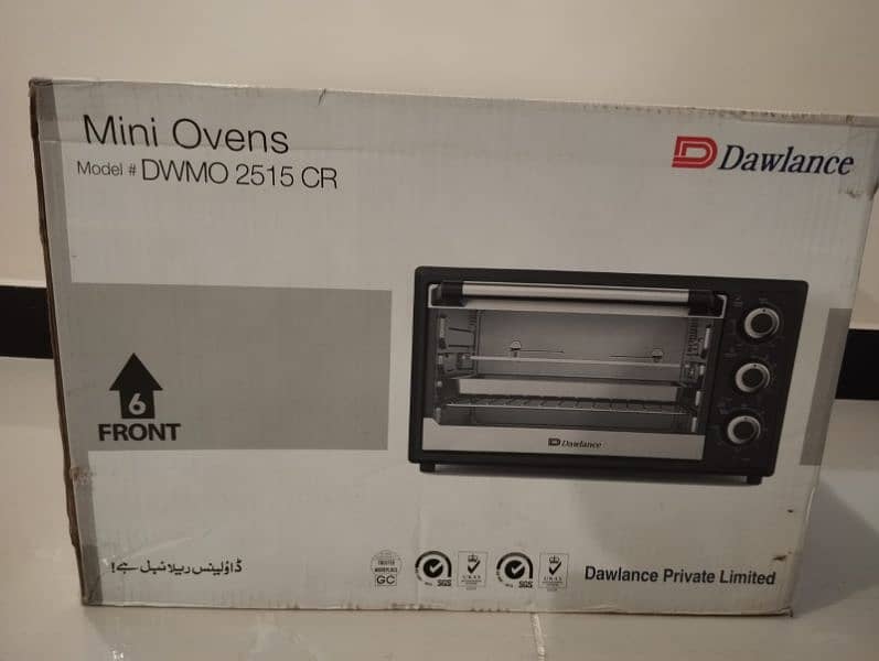 Mini oven model. dwmo. 2515 cr. 0