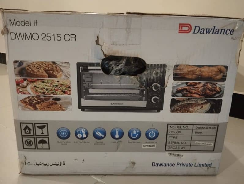 Mini oven model. dwmo. 2515 cr. 1