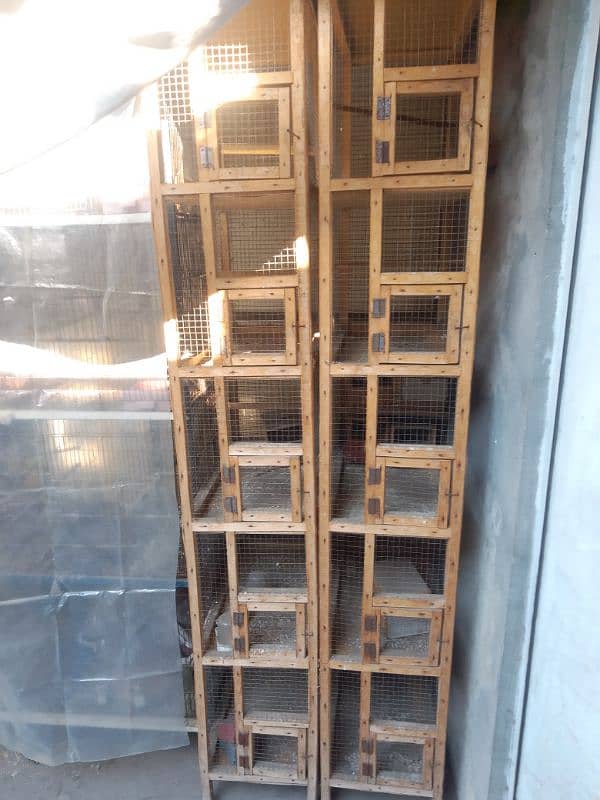 5portion wodden cages for finch 0