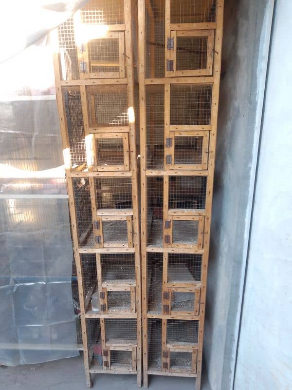 5portion wodden cages for finch 1