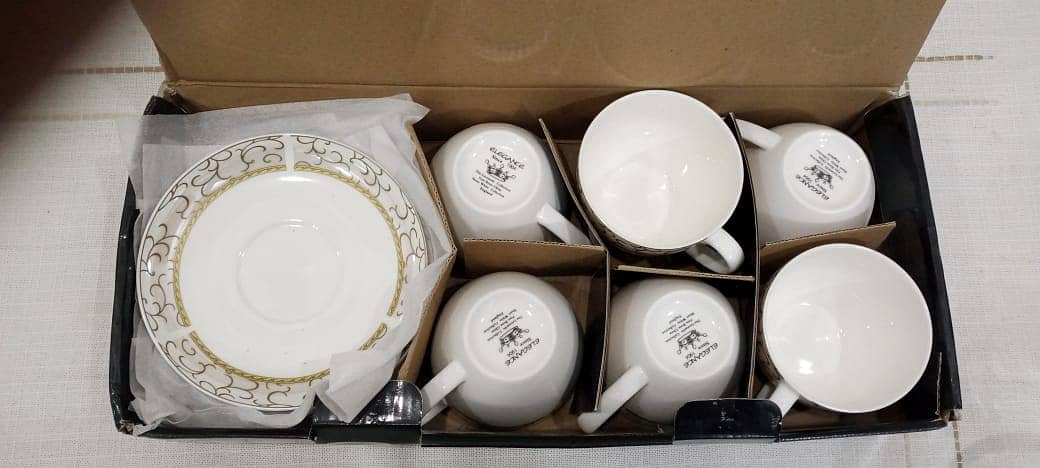 12 pieces Bon China cup & Saucer 1