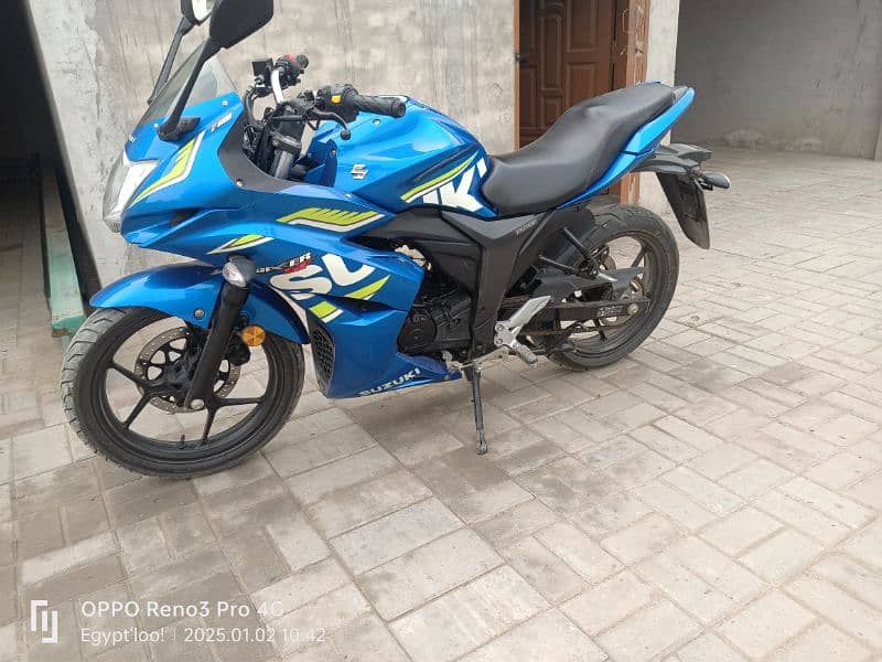 Suzuki Gixxer 150 blue color 3