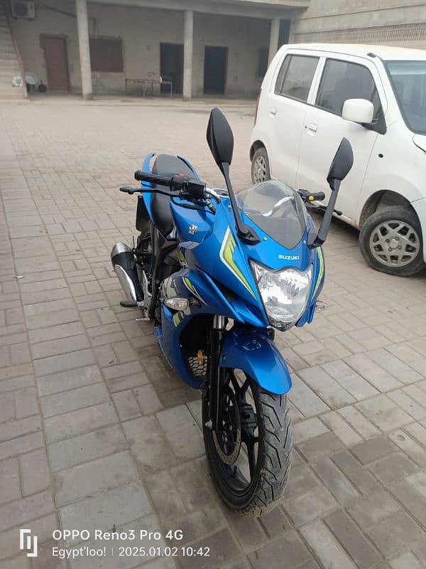 Suzuki Gixxer 150 blue color 5