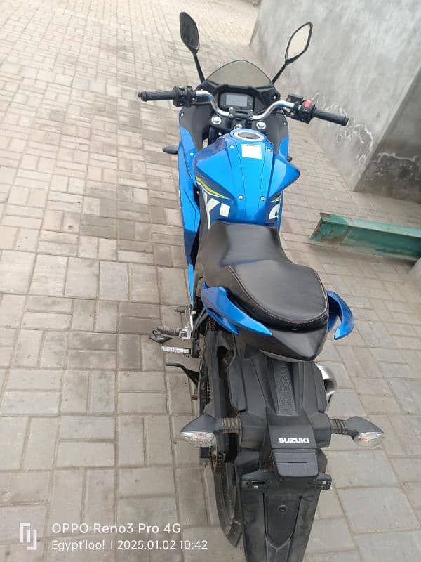 Suzuki Gixxer 150 blue color 7