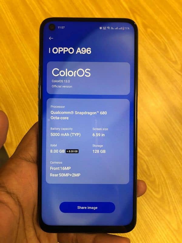 Oppo A96 complete Box 8/128 0