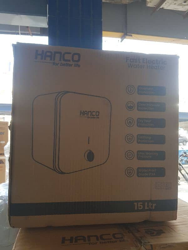 hanco electric water heater 15 litr gyzer 5