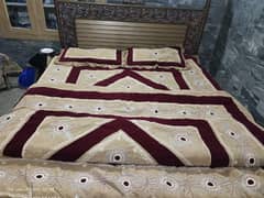 bed sheet and quilt with two pillow cover