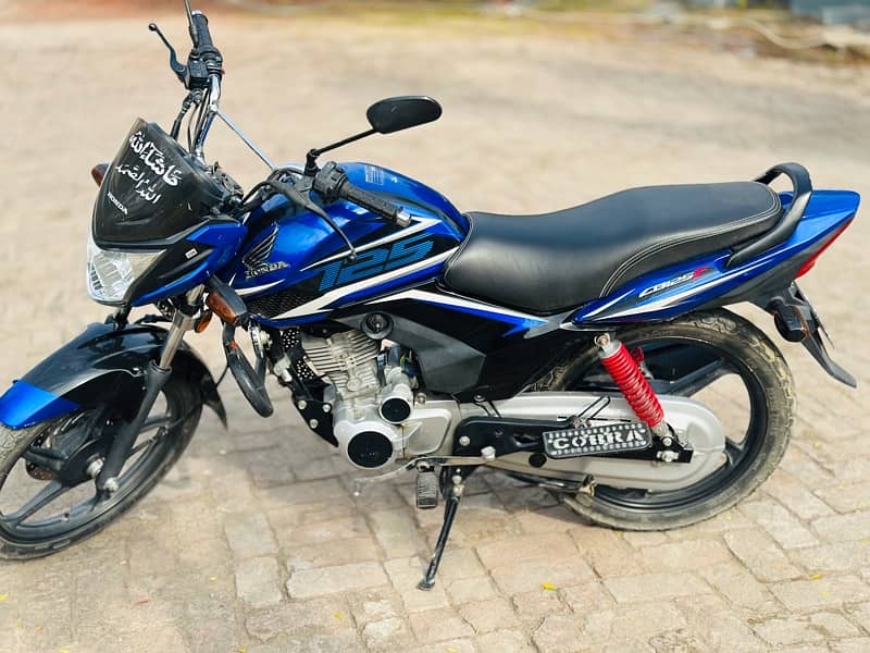 Honda CB 125F 2022 Model Colour Blue  what’s app no 03461472164 1