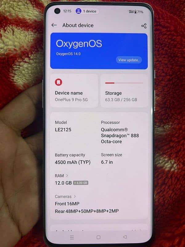 One Plus 9 Pro 5G for sell 1