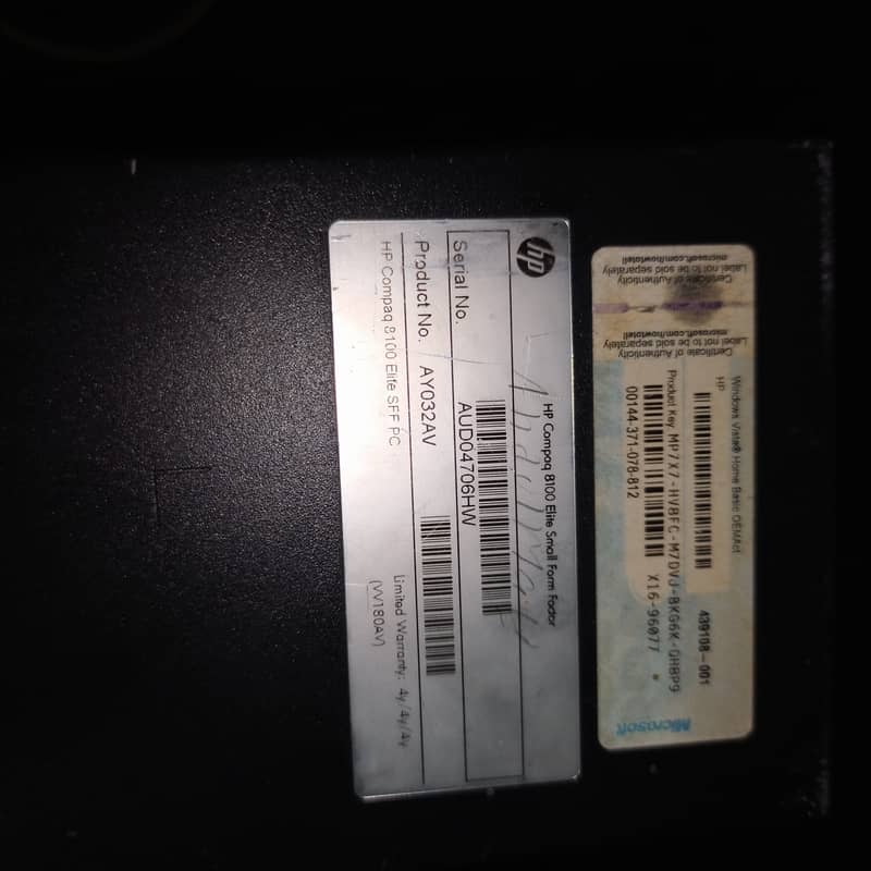 HP COMPAQ 8100 I5 660 1ST GEN 2GB RAM 150 HDD 2