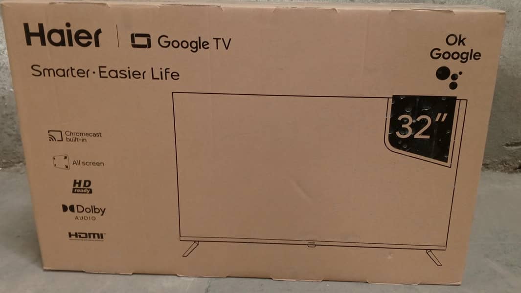 Haier H32K800X 32" Android Google TV New LED 3 days used only 5