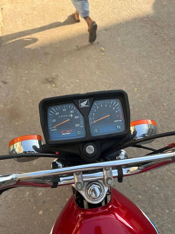 Honda 125 red ziro meter jesi 5