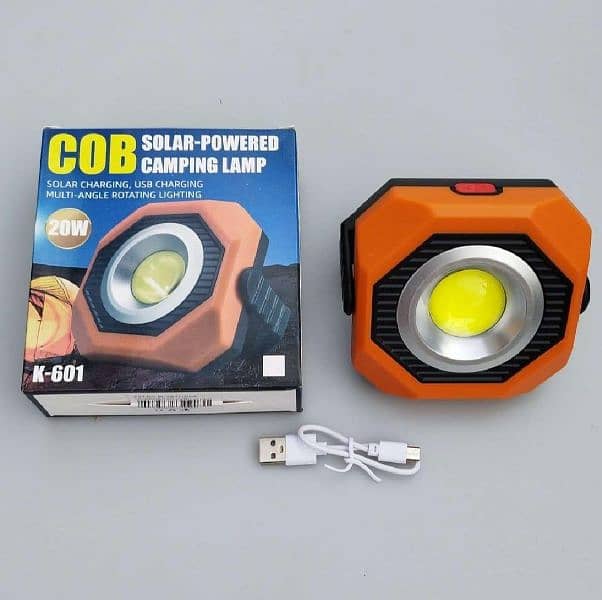 Rechargeable Solar Powered 20W Camping Light 0