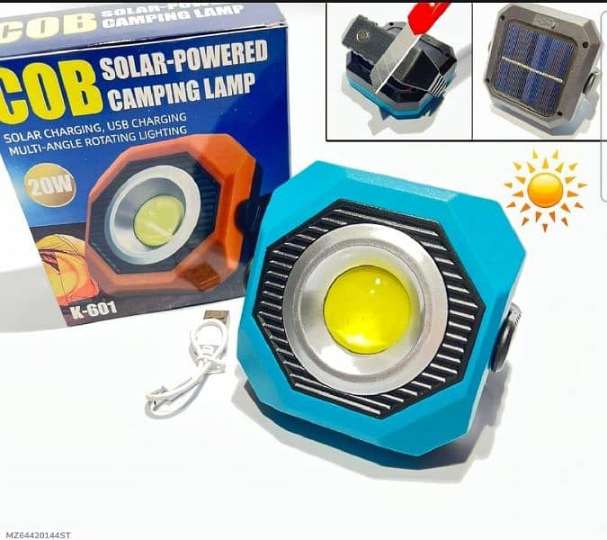 Rechargeable Solar Powered 20W Camping Light 2