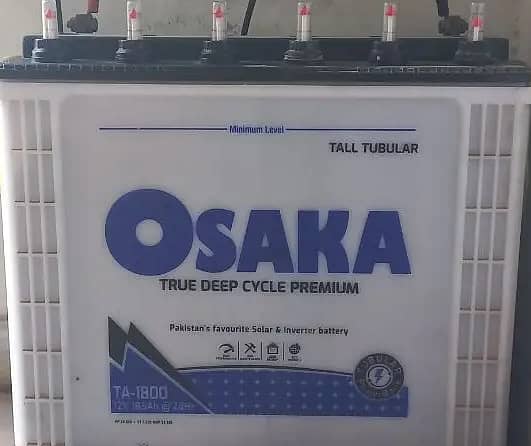 Osaka Tublar Battery 1800 TA - 185 AH 1