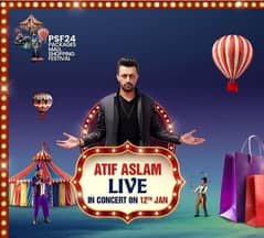 Atif Aslam Consert At Packages Mall Lahore on 12th January