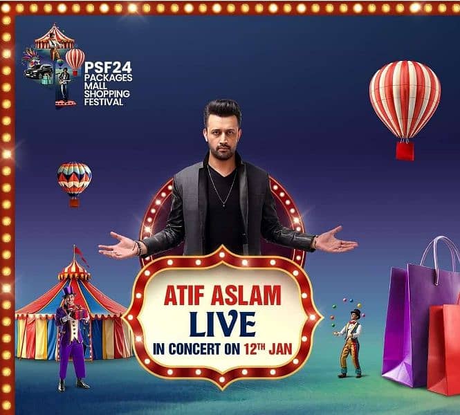 Atif Aslam Consert At Packages Mall Lahore on 12th January 0