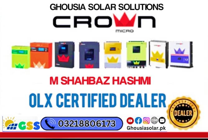 CROWN XAVIER. . 5.6kw 5600 W SOLAR INVERTER Pure Sine Wave 7