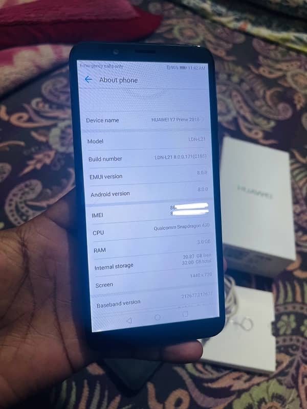 Huawei Y7 prime (3gb/32gb)urgent Sale. 0/3/0/6/4/3/9/8/4/3/0 3