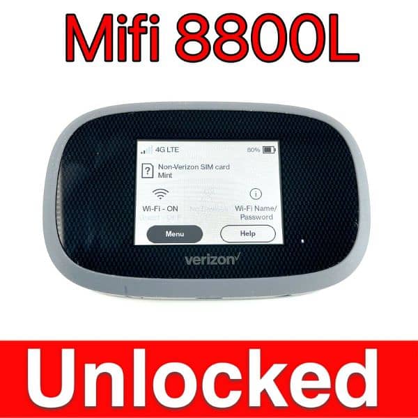 verizon 8800L new internet device sim slot available all unlocked 0