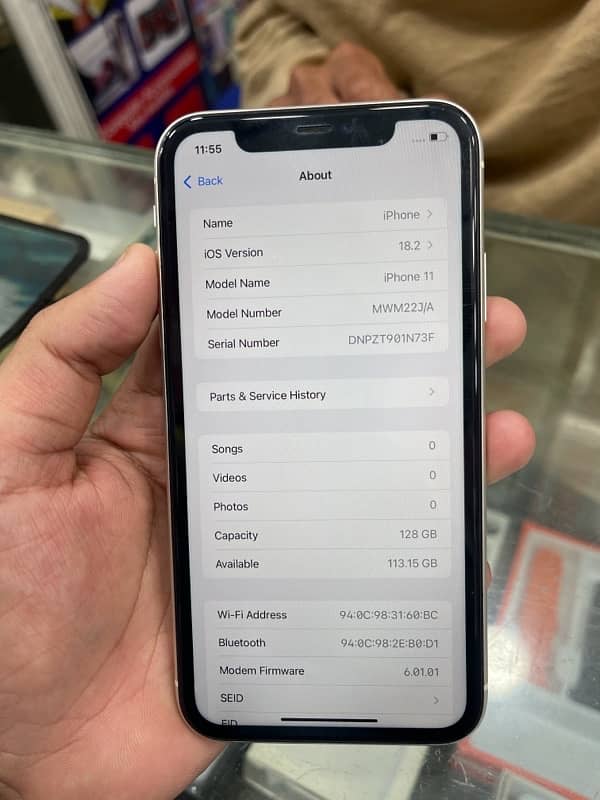 Iphone 11  128GB PTA approved 10/10 With Box All ok 7