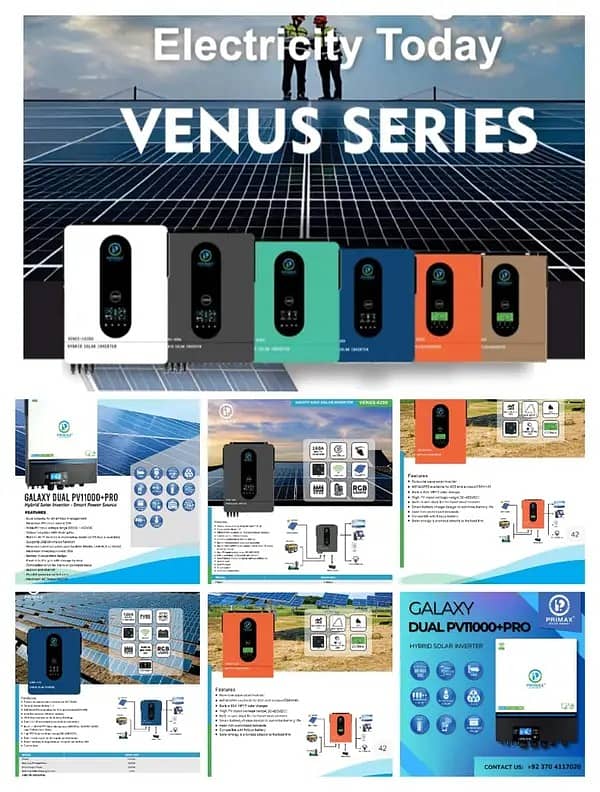 Primax Venus  galaxy 3kw 4.2kw 6.2kW Hybrid Solar Inverter 0