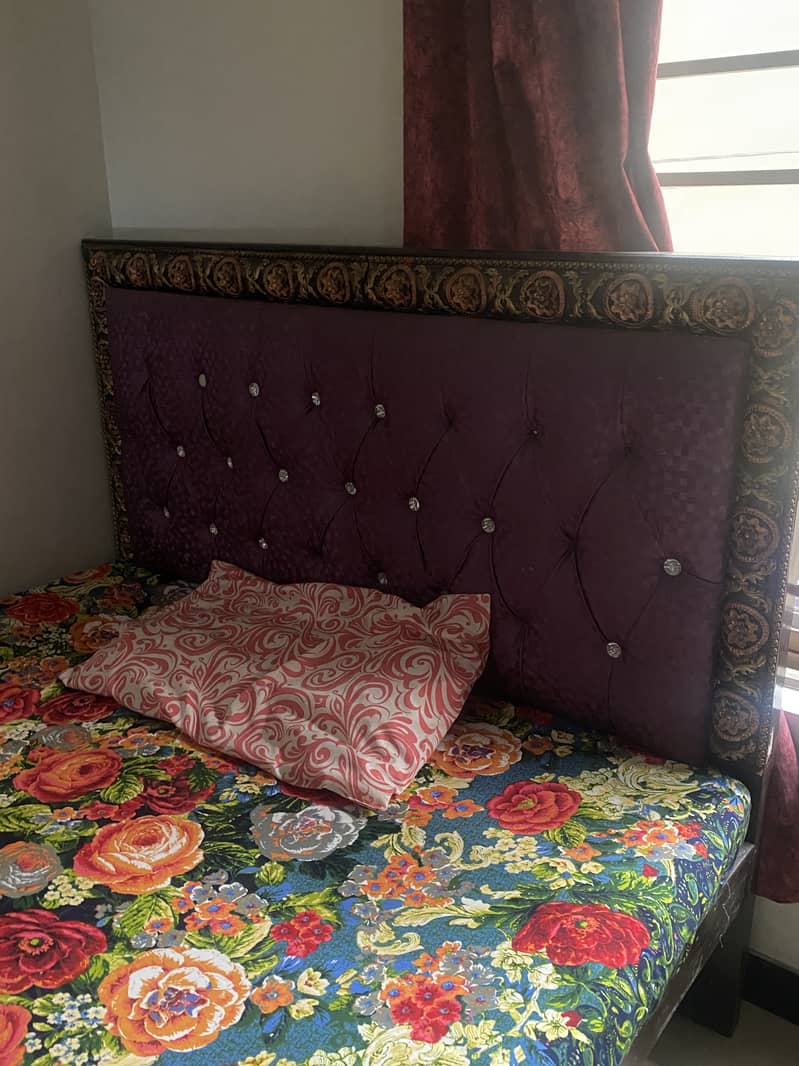 Double Bed Available for Sale (without matress) 1