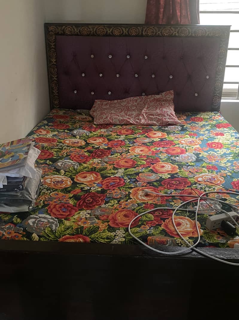 Double Bed Available for Sale (without matress) 3