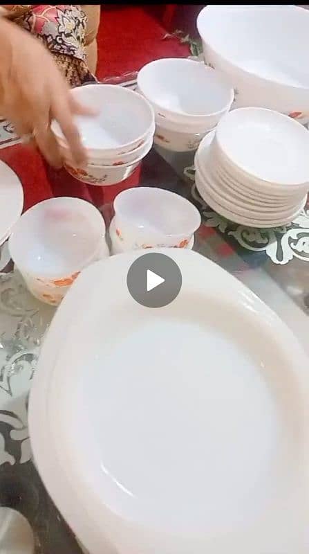 62 pieces Marble Dinner set 1