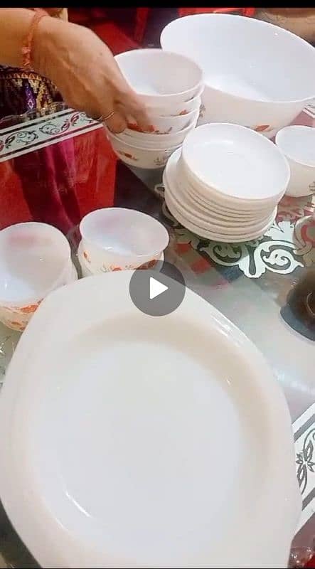 62 pieces Marble Dinner set 2