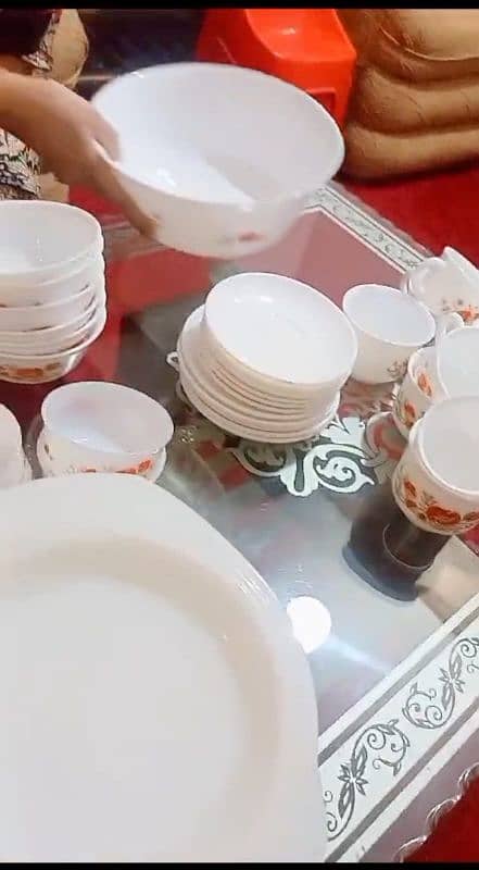 62 pieces Marble Dinner set 3