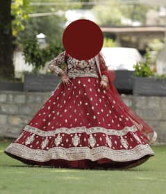 Bridal Dress ( Blood Colour)