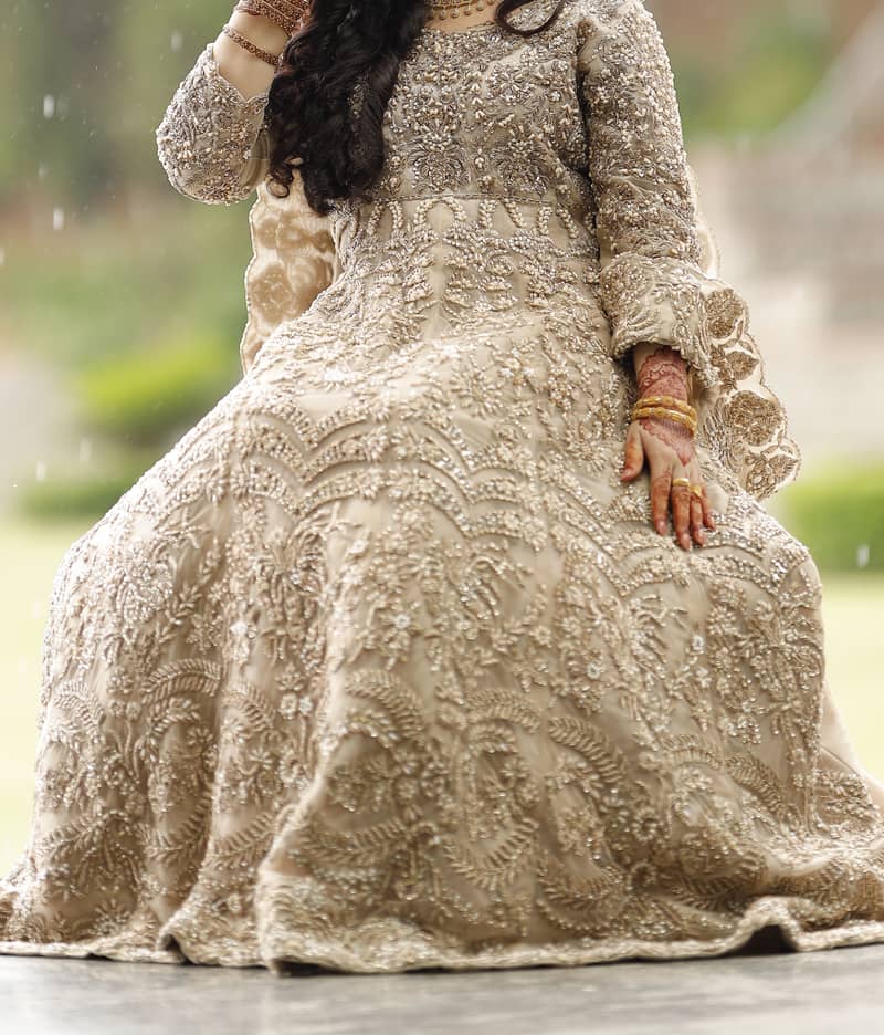 Walima Dress (Golden Colour) 1