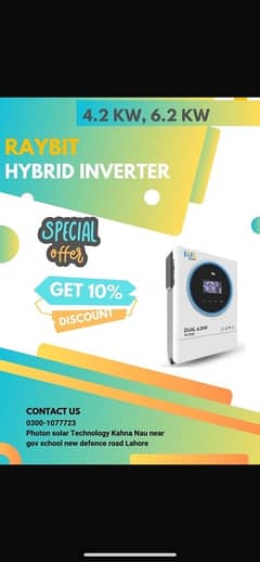 4.2 kw hybrid and 6.2 Kw dual inverter