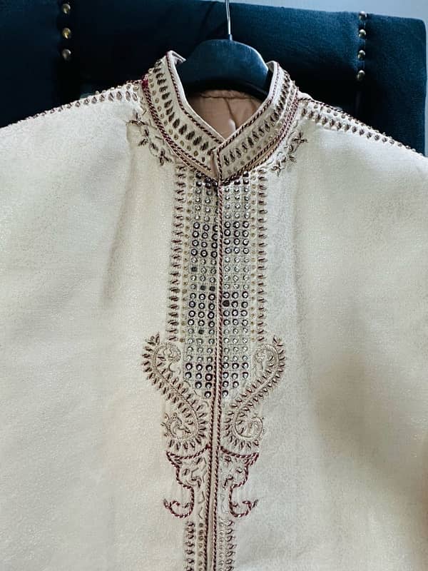 Handmade Embroidered Sherwani New 1