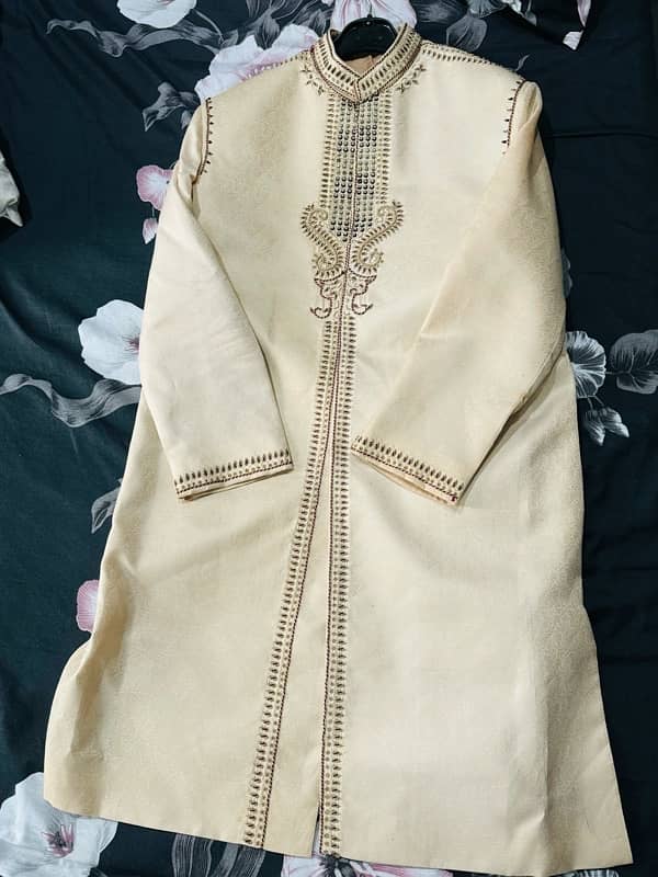 Handmade Embroidered Sherwani New 2