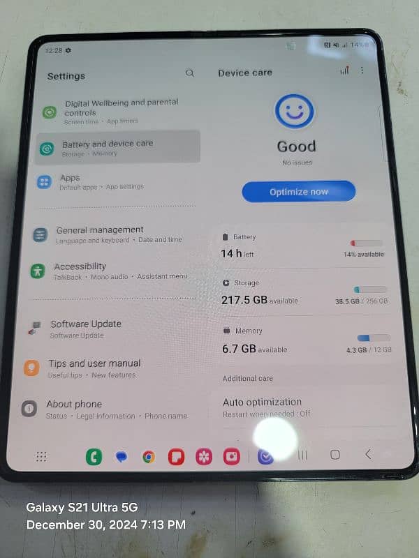 galaxy z fold 4 fresh display All ok phone 1