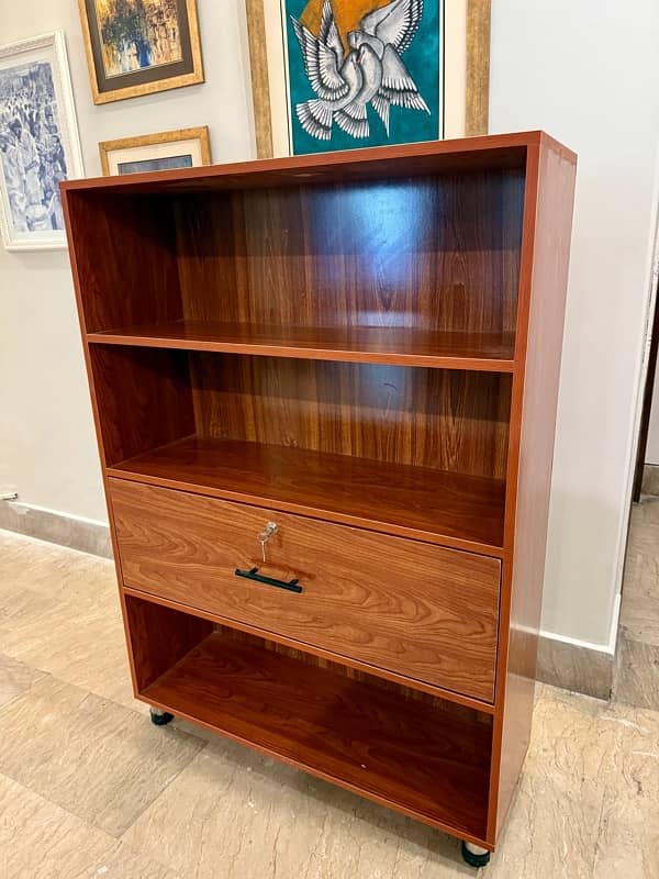 Wooden Shelf with Drawer 0